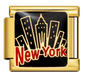 🗽 New York City Skyline Italian Charm