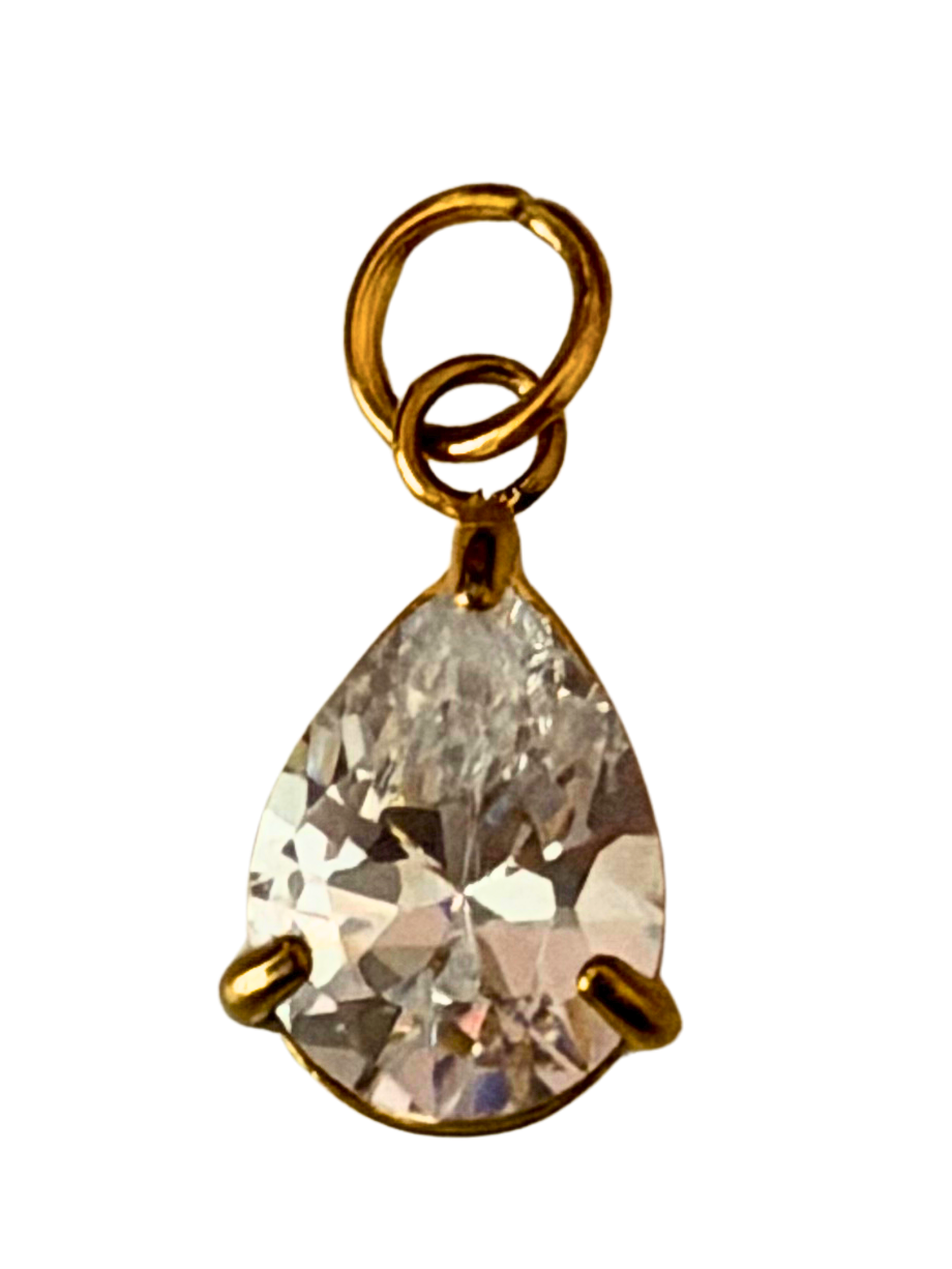 Teardrop BirthStone Charm