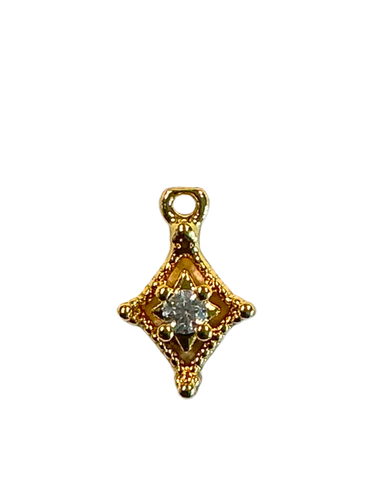 Mini Diamond Frame Charm