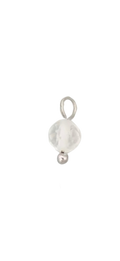Clear bead in silver