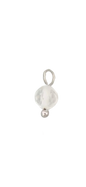 Clear bead in silver