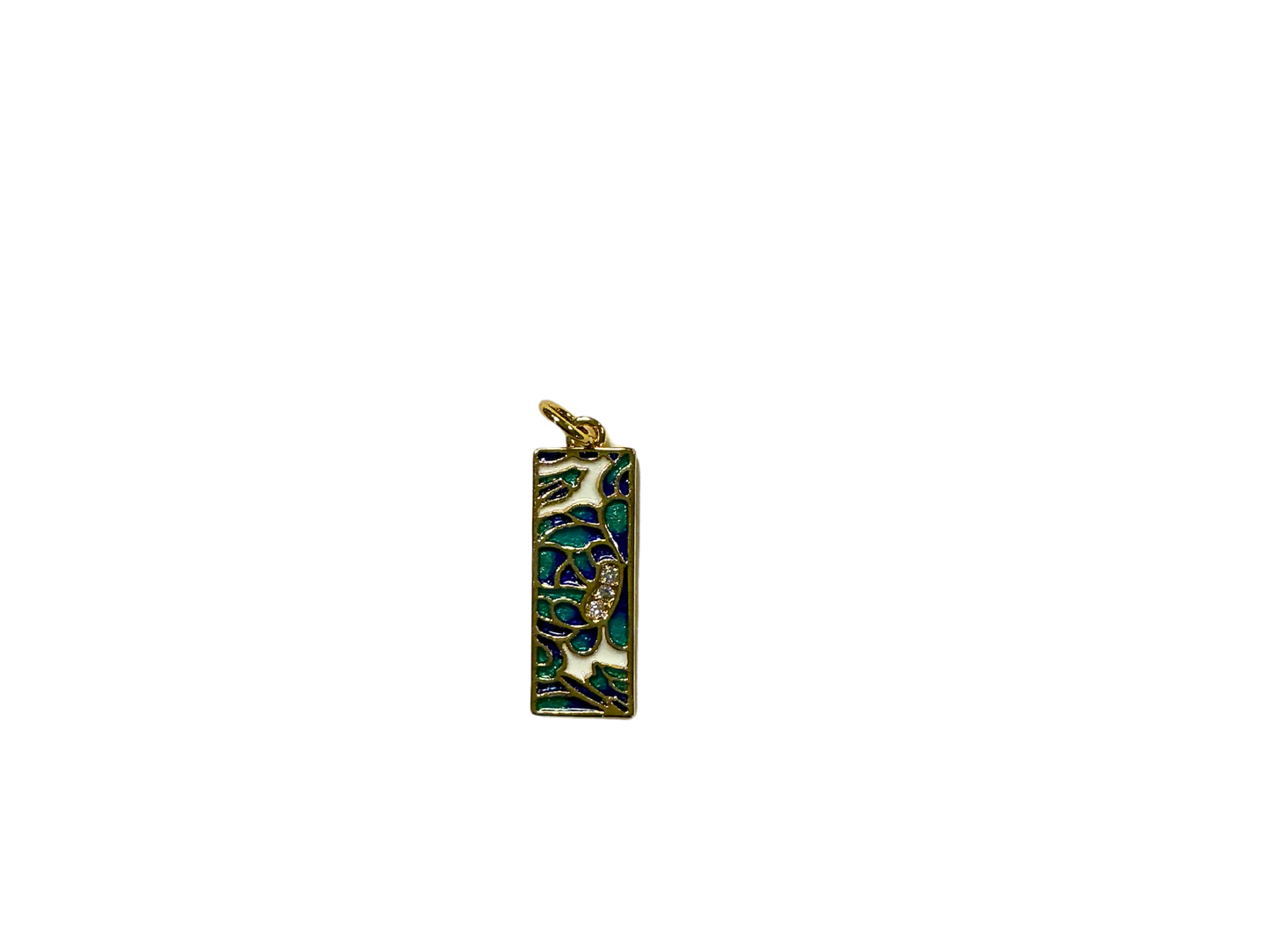 Ocean Flower Tile Charm