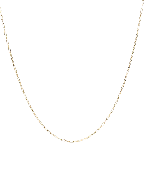 Gold little paperclip Chain