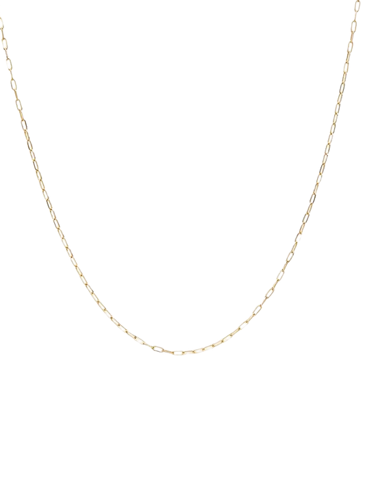 Gold little paperclip Chain