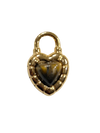 Golden Heart Lock Charm