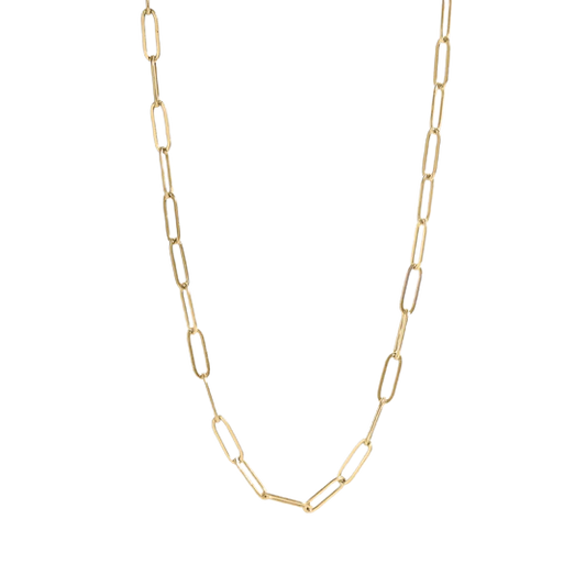Gold Paper Clip Chain