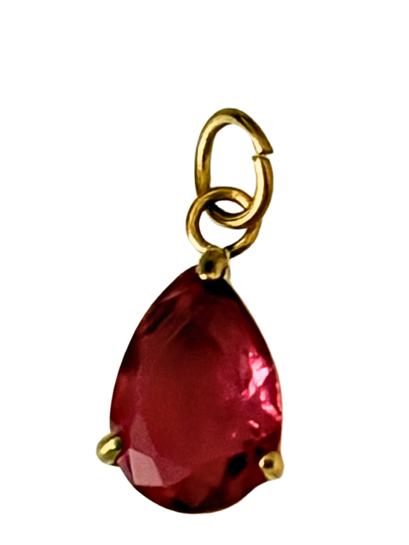 Teardrop BirthStone Charm