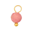 Pink bead in gold