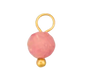 Pink bead in gold