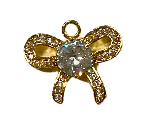 Diamond bow Charm