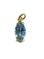 Blue Crystal Drop Charm