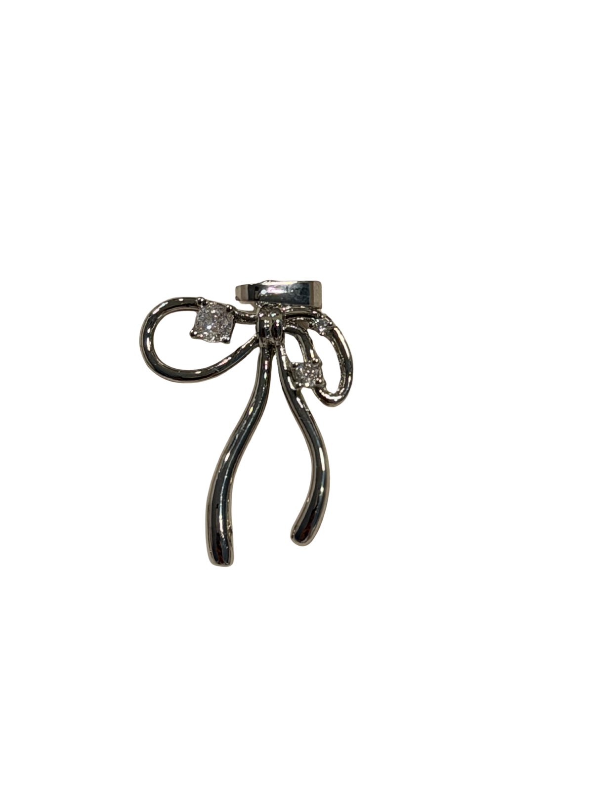 Silver  Bow Pendant