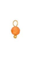 Orange bead in gold