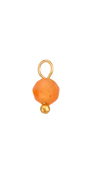Orange bead in gold