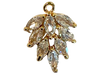 Crystal Leaf Charm