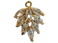 Crystal Leaf Charm