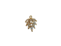 Crystal Leaf Charm