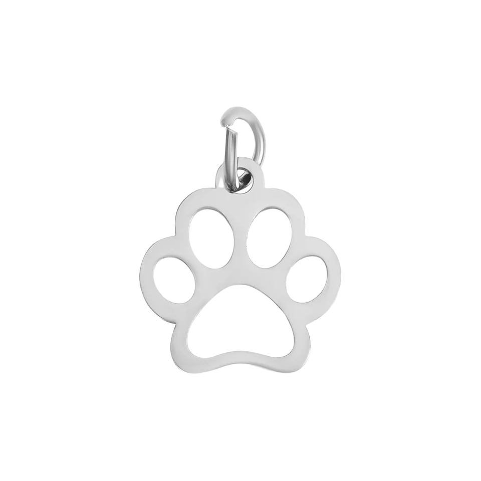 Silver Paw Charm
