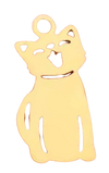 Gold Kitty Charm