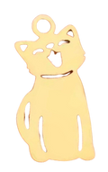 Gold Kitty Charm