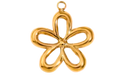 Gold Flower Charm