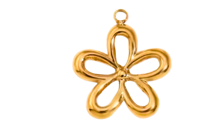 Gold Flower Charm