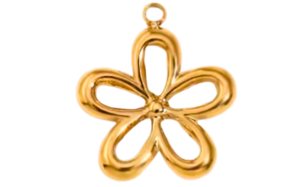 Gold Flower Charm