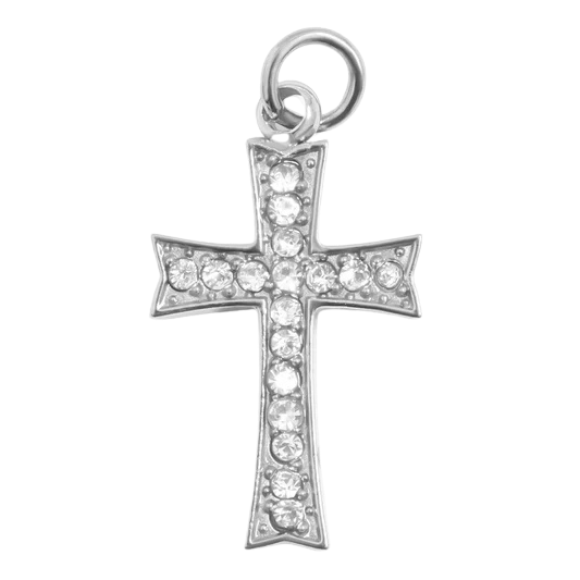 Silver Cross Charm