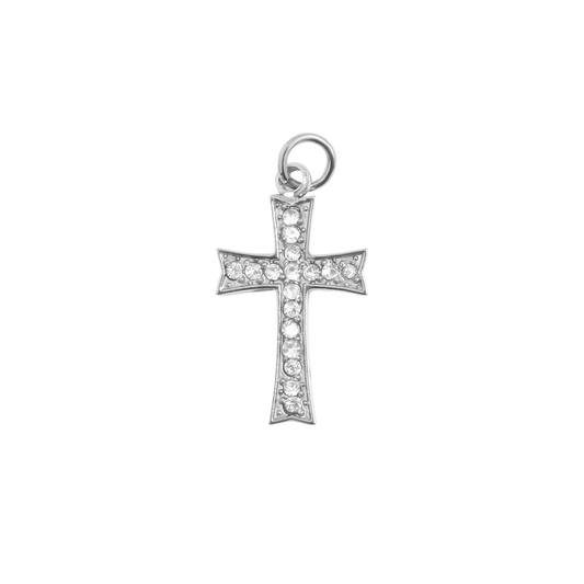 Silver Cross Charm