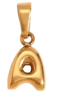 Puffy Letter Charm