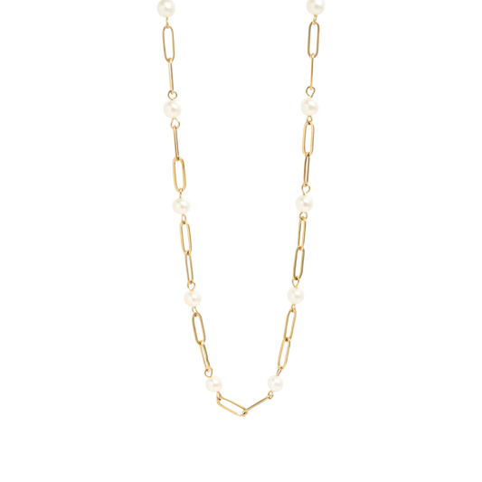 18k PVD pearl Necklace
