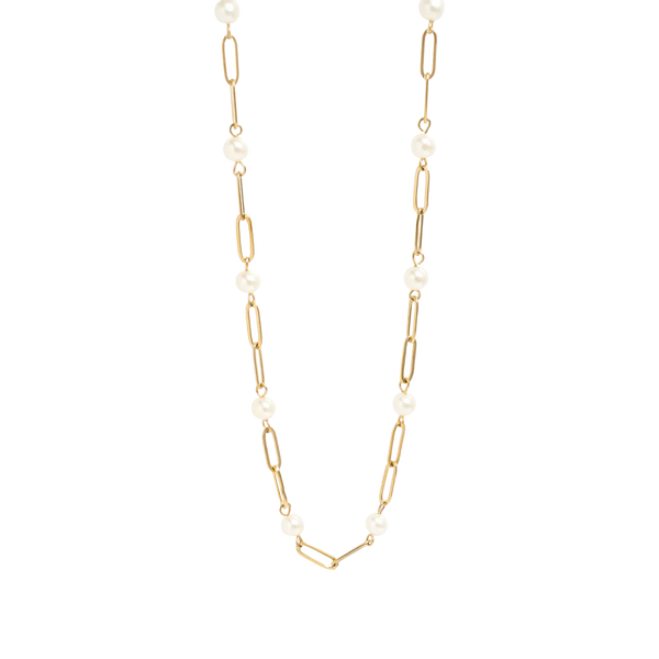 18k PVD pearl Necklace