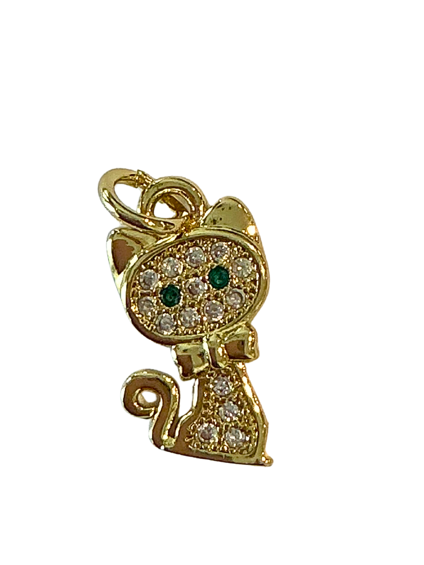 Gold Kitty Charm