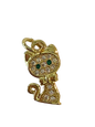 Gold Kitty Charm