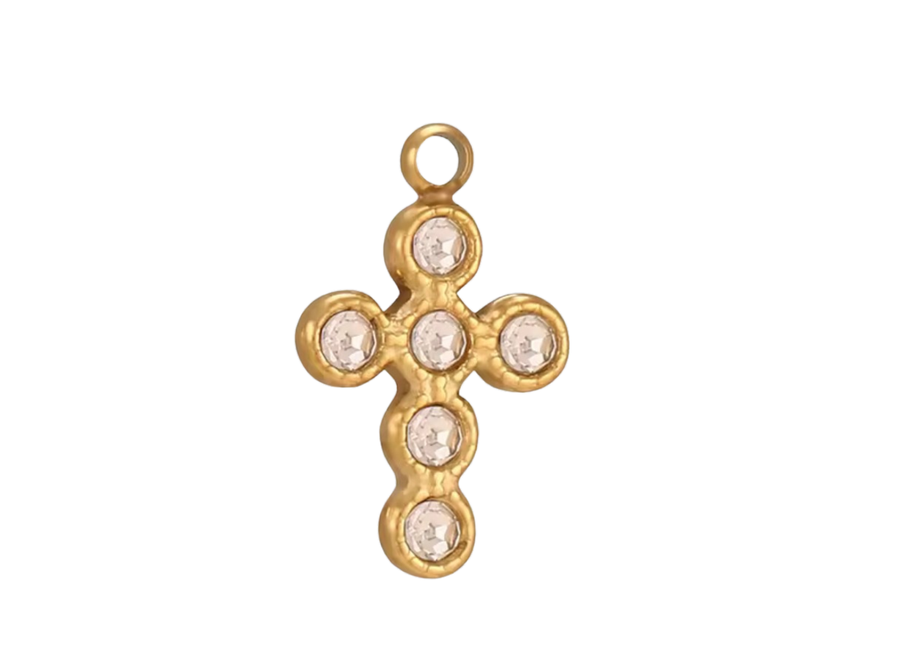 Gold Cross Faith Charm