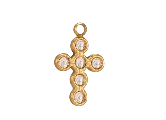 Gold Cross Faith Charm
