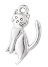 Silver Gato Charm