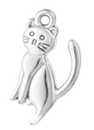 Silver Gato Charm