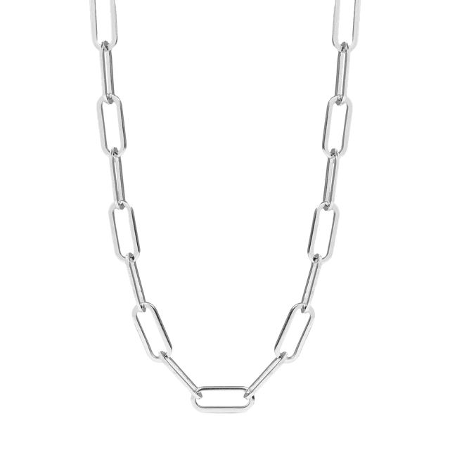 Silver Elongated Chain