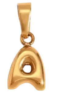 Puffy Letter Charm