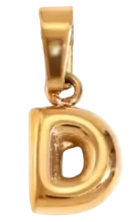 Puffy Letter Charm