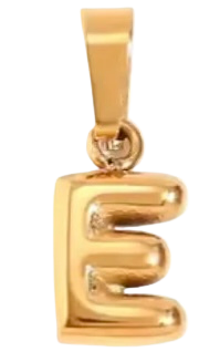 Puffy Letter Charm