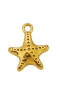 Gold Starfish Charm