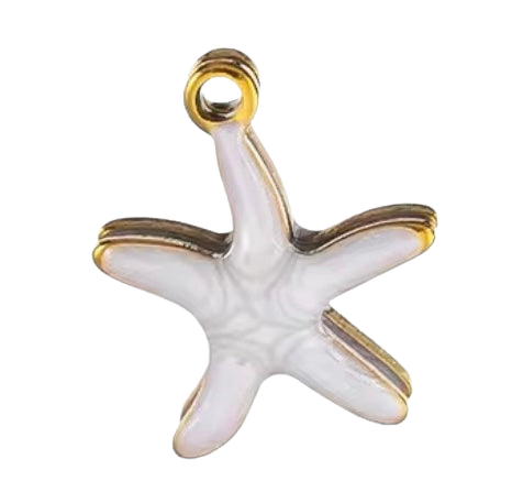 Little White Starfish Charm