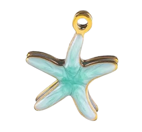 Little Aqua Starfish charm
