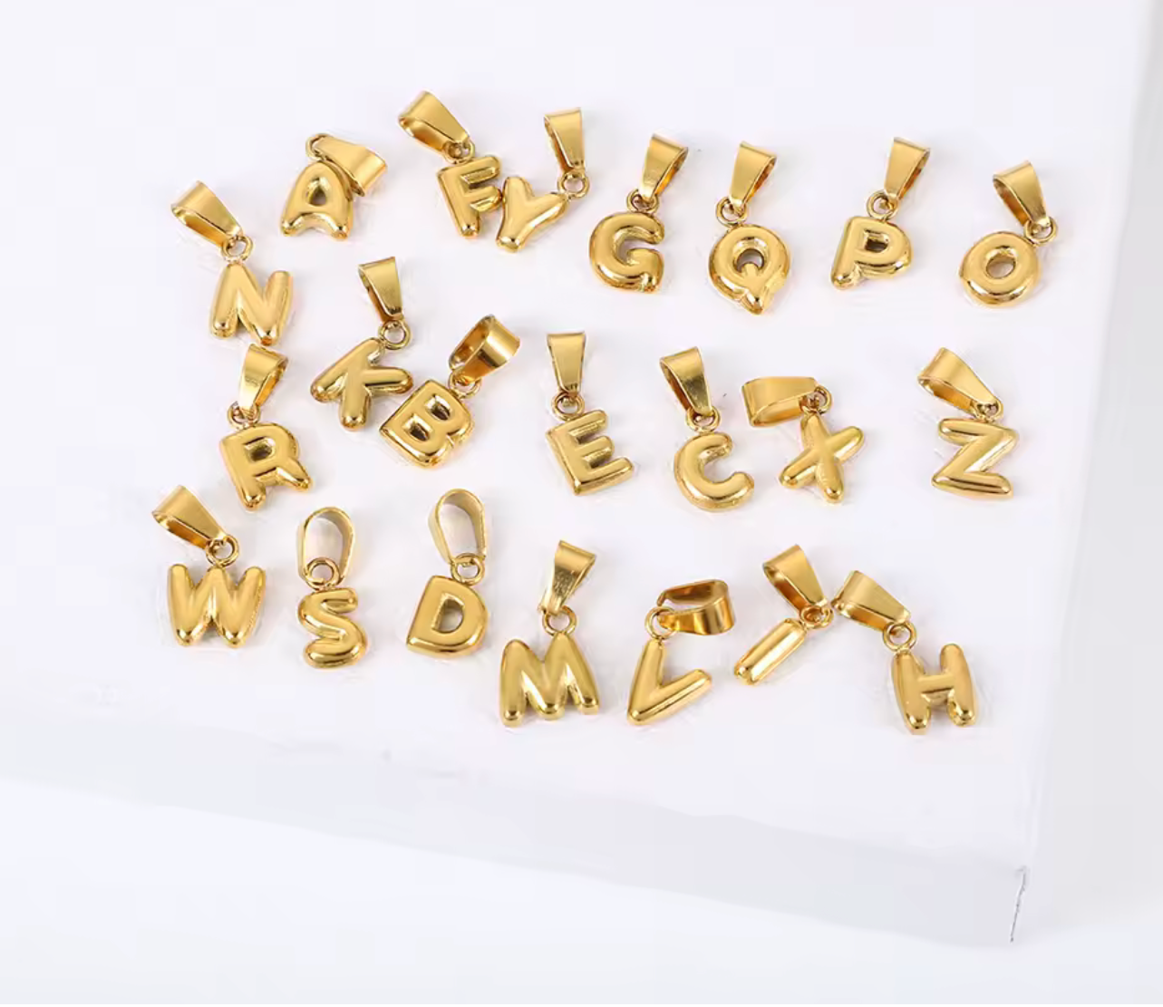 Puffy Letter Charm