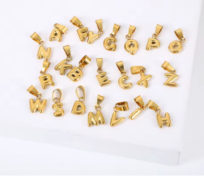 Puffy Letter Charm