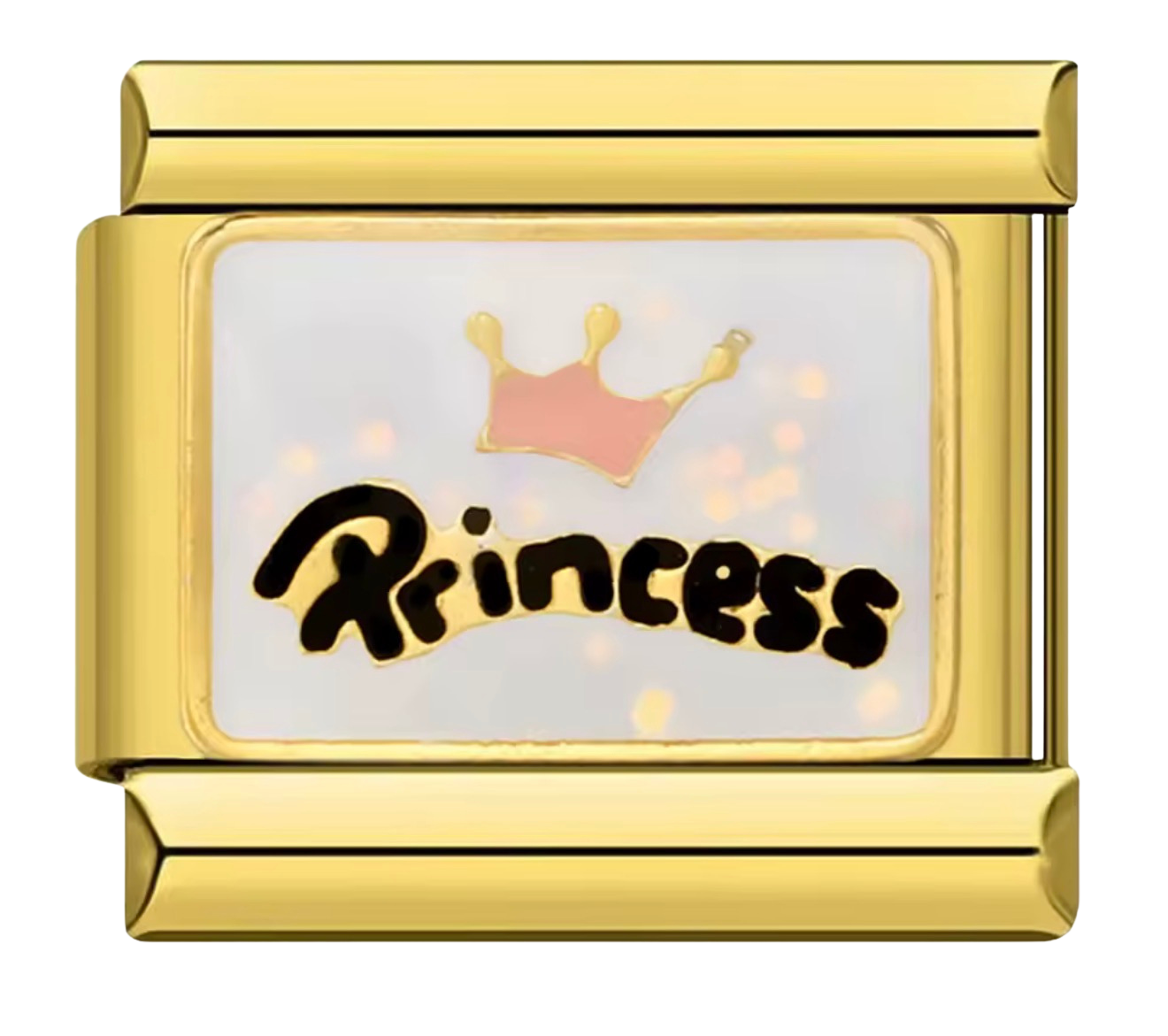 👑 Pink Princess Crown Italian Charm