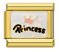 👑 Pink Princess Crown Italian Charm