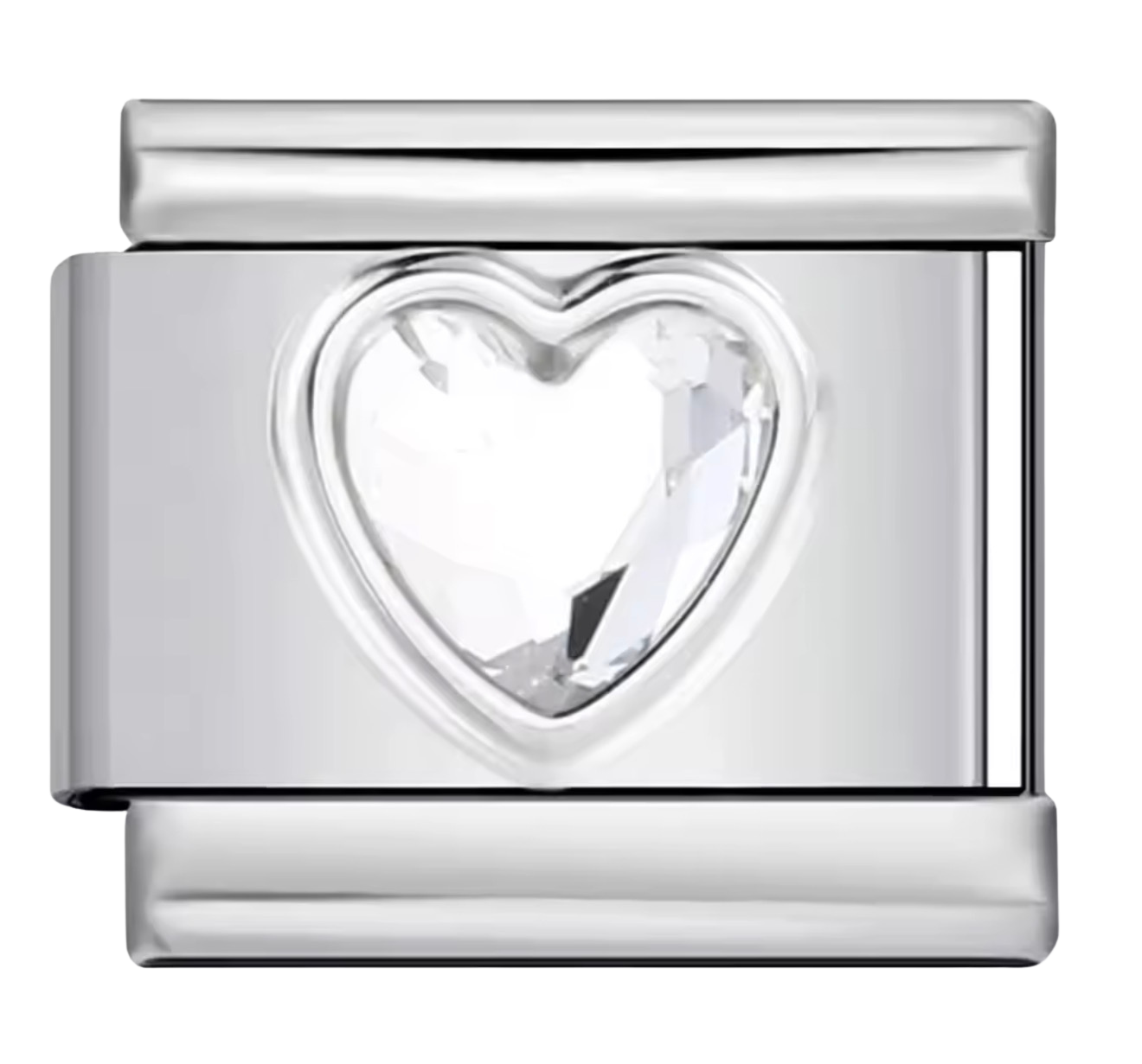 Crystal Heart – Italian Bracelet Charm